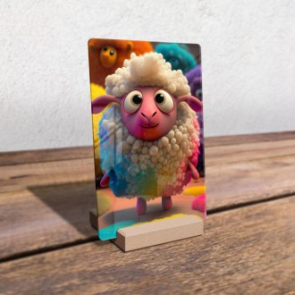 Acrylic glass Cute sheep
