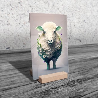 Acrylic glass Flower sheep