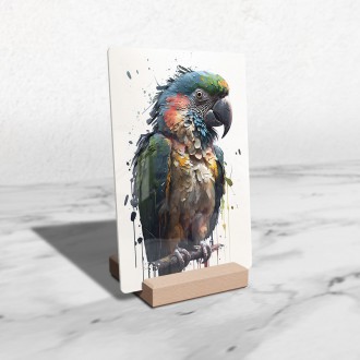 Acrylic glass Graffiti parrot