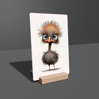 Acrylic glass Little ostrich