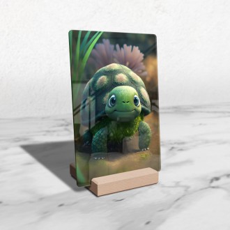 Acrylic glass Animated turtle