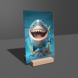 Acrylic glass Animated shark