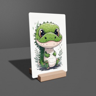 Acrylic glass Little crocodile