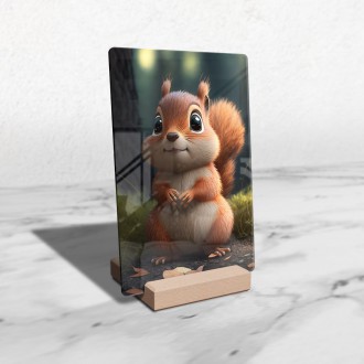 Acrylic glass Cute squirrel