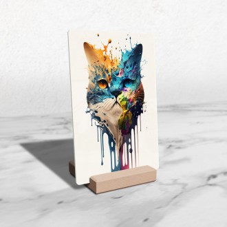 Acrylic glass Graffiti cat