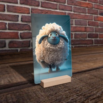 Acrylic glass Animated sheep