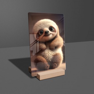 Acrylic glass Animated sloth