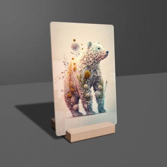 Acrylic glass Flower bear
