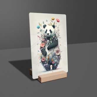 Acrylic glass Flower panda