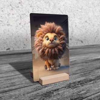 Acrylic glass Animated lion cub