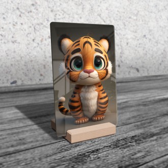 Acrylic glass Cute tiger