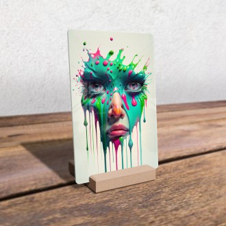 Acrylic glass Graffiti face