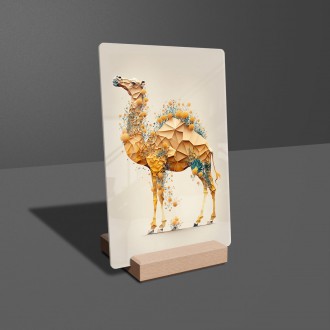 Acrylic glass Floral camel