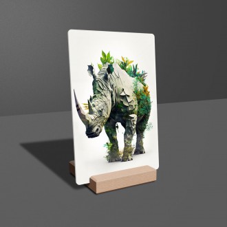 Acrylic glass Natural rhinoceros