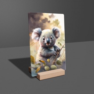 Acrylic glass Watercolor koala