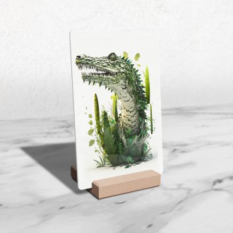 Acrylic glass Natural crocodile
