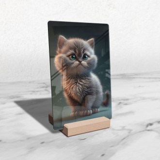 Acrylic glass Animated kitty