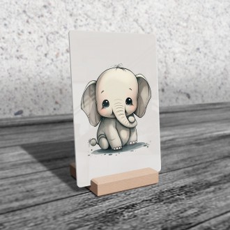 Acrylic glass Little elephant