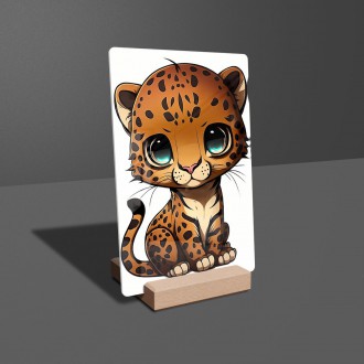 Acrylic glass Little leopard