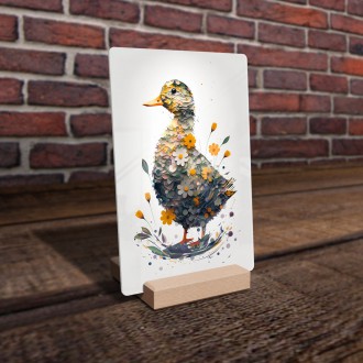 Acrylic glass Flower duck