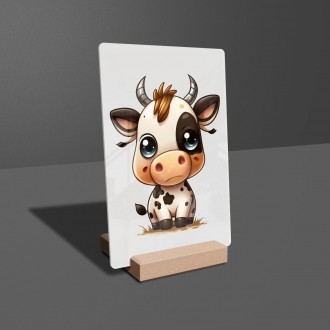 Acrylic glass Little cow