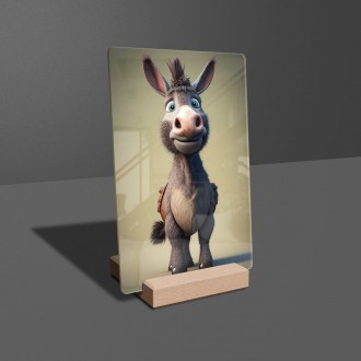 Acrylic glass Animated donkey