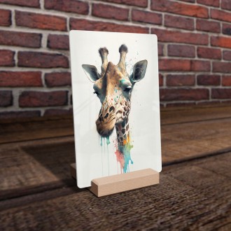 Acrylic glass Giraffe graffiti