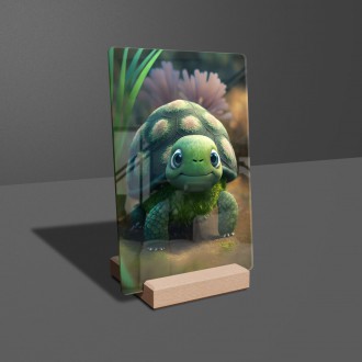Acrylic glass Animated turtle