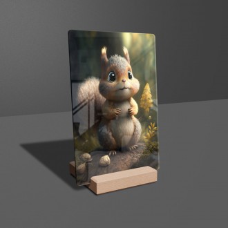 Acrylic glass Animated squirrel