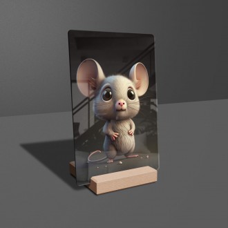 Acrylic glass Cute mouse