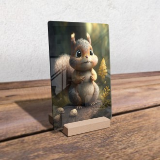 Acrylic glass Animated squirrel