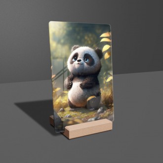 Acrylic glass Cute panda