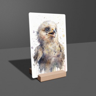 Acrylic glass Watercolor eagle