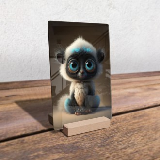 Acrylic glass Cute lemur