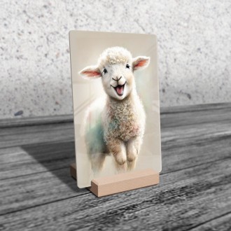 Acrylic glass Watercolor sheep