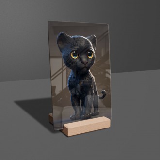 Acrylic glass Animated panther