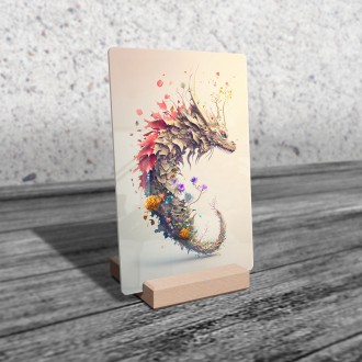 Acrylic glass Flower dragon