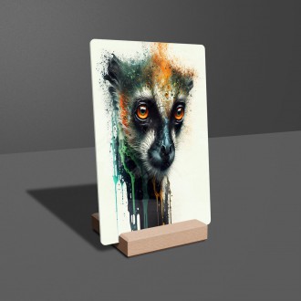 Acrylic glass Graffiti lemurs