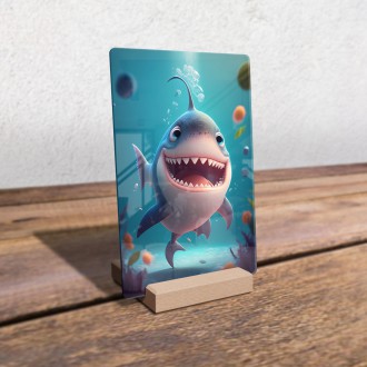 Acrylic glass Cute shark