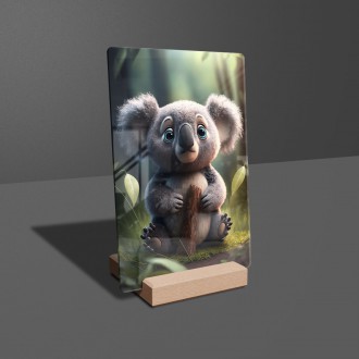 Acrylic glass Cute koala