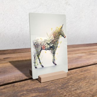 Acrylic glass Flower horse