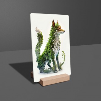 Acrylic glass Natural fox