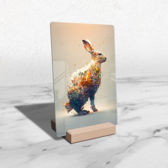 Acrylic glass Flower hare