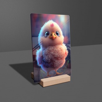 Acrylic glass Cute chicken