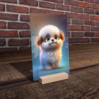 Acrylic glass Cute dog