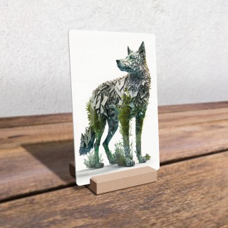 Acrylic glass Natural wolf