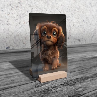 Acrylic glass Animated dog