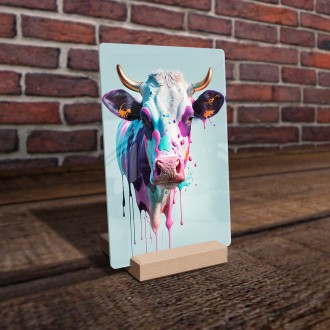 Acrylic glass Graffiti cow
