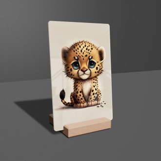 Acrylic glass Little cheetah