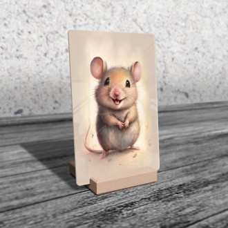 Acrylic glass Watercolor mouse